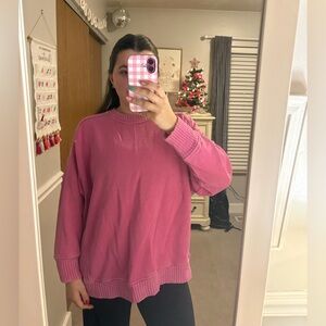 Hot Pink Aerie Crewneck